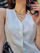 Load image into Gallery viewer, LUOWEND 18K Yellow Gold Necklace for Women