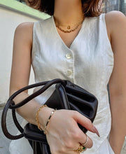 Load image into Gallery viewer, LUOWEND 18K Yellow Gold Necklace for Women