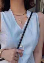 Load image into Gallery viewer, LUOWEND 18K Yellow Gold Necklace for Women