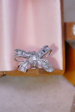 Load image into Gallery viewer, LUOWEND 18K White Gold Real Natural Diamond Ring for Women