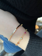 Load image into Gallery viewer, LUOWEND 18K Yellow Gold Natural Gemstone Bracelet for Women