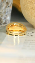 Load image into Gallery viewer, LUOWEND 18K Yellow Gold Real Natural Diamond Ring for Women