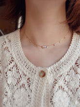 Load image into Gallery viewer, LUOWEND 18K Yellow Gold Natural Crystal Opal Necklace for Women