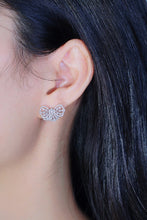 Load image into Gallery viewer, LUNWEND 18K White Gold Real Natural Diamond Stud Earrings for Women