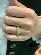 Load image into Gallery viewer, LUOWEND 18K Yellow Gold Fine Jewelry Real Natural Diamond Ring for Women