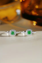 Load image into Gallery viewer, LUOWEND 18K White Gold Real Natural Green Diamond Ring for Women