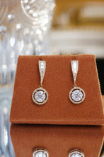 Load image into Gallery viewer, LUOWEND 18K Yellow Gold Natural Diamond Stud Earrings for Women