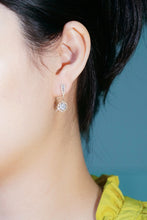 Load image into Gallery viewer, LUOWEND 18K Yellow Gold Natural Diamond Stud Earrings for Women