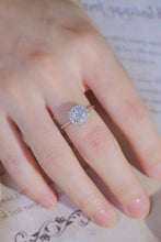 Load image into Gallery viewer, LUOWEND 18K White Gold Real Natural Diamond Ring for Women