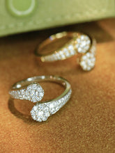 Load image into Gallery viewer, LUOWEND 18K White/Yellow Gold Fine Jewelry Real Natural Diamond Ring for Women