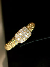 Load image into Gallery viewer, LUOWEND 18K Yellow Gold Fine Jewelry Real Natural Diamond Ring for Women
