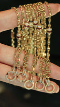 Load image into Gallery viewer, LUOWEND 18K Yellow Gold Natural Ruby&Diamond Necklace for Women