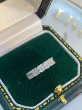 Load image into Gallery viewer, LUOWEND 18K White/Yellow Gold Natural Diamond Ring for Women