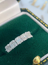 Load image into Gallery viewer, LUOWEND 18K White/Yellow Gold Natural Diamond Ring for Women