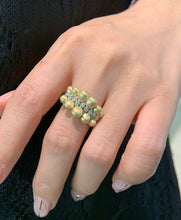 Load image into Gallery viewer, LUOWEND 18K Yellow Gold Fine Jewelry Real Natural Diamond Ring for Women