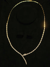 Load image into Gallery viewer, LUOWEND 18K Yellow Gold Fine Jewelry Real Natural Diamond Necklace for Women