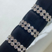 Load image into Gallery viewer, LUOWEND 18K White Gold Natural Diamond Ring for Women