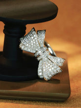 Load image into Gallery viewer, LUOWEND 18K White Gold Fine Jewelry Real Natural Diamond Ring for Women