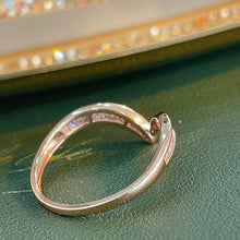 Load image into Gallery viewer, LUOWEND 18K Yellow Gold Natural Diamond Ring for Women