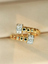 Load image into Gallery viewer, LUOWEND 18K Yellow Gold Fine Jewelry Real Natural Diamond Ring for Women