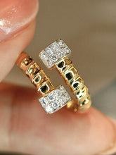 Load image into Gallery viewer, LUOWEND 18K Yellow Gold Fine Jewelry Real Natural Diamond Ring for Women