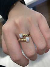 Load image into Gallery viewer, LUOWEND 18K Yellow Gold Fine Jewelry Real Natural Diamond Ring for Women