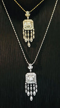 Load image into Gallery viewer, LUOWEND 18K White/Yellow Gold Fine Jewelry Real Natural Diamond Pendant for Women