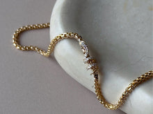 Load image into Gallery viewer, LUOWEND 18K Yellow Gold Natural Diamond Bracelet for Women