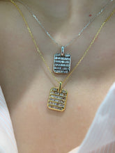 Load image into Gallery viewer, LUOWEND 18K White/Yellow Gold Fine Jewelry Real Natural Diamond Pendant for Women