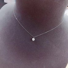Load image into Gallery viewer, LUOWEND Platinum Necklace Real Natural Diamond Necklace for Women