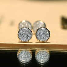 Load image into Gallery viewer, LUOWEND 18K Yellow Gold Natural Diamond Earrings for Women