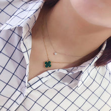 Load image into Gallery viewer, LUOWEND Platinum Necklace Real Natural Diamond Necklace for Women