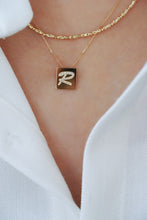 Load image into Gallery viewer, LUOWEND 18K Yellow Gold Real Natural Diamond Pendant Necklace for Women