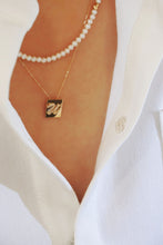 Load image into Gallery viewer, LUOWEND 18K Yellow Gold Real Natural Diamond Pendant Necklace for Women