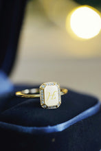 Load image into Gallery viewer, LUOWEND 18K Yellow Gold Ring for Women
