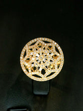 Load image into Gallery viewer, LUOWEND 18K White/Yellow Gold Natural Diamond Ring for Women