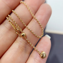 Load image into Gallery viewer, LUOWEND 18K Yellow Gold Necklace for Women