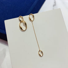 Load image into Gallery viewer, LUOWEND 18K Yellow Gold Drop Earrings for Women