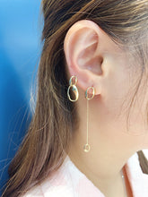 Load image into Gallery viewer, LUOWEND 18K Yellow Gold Drop Earrings for Women