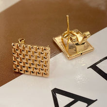 Load image into Gallery viewer, LUOWEND 18K Yellow Gold Hoop Earrings for Women