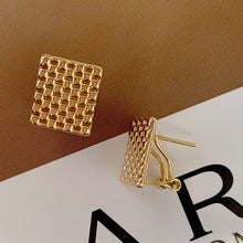 Load image into Gallery viewer, LUOWEND 18K Yellow Gold Hoop Earrings for Women