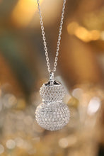 Load image into Gallery viewer, LUOWEND 18K White Gold Real Natural Diamond Necklace for Women