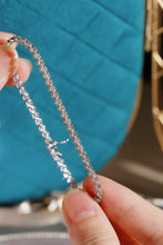 Load image into Gallery viewer, LUOWEND 18K White Gold Natural Diamond Bracelet for Women
