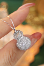 Load image into Gallery viewer, LUOWEND 18K White Gold Real Natural Diamond Necklace for Women