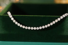 Load image into Gallery viewer, LUOWEND 18K White Gold Real Natural Diamond Bracelet for Women