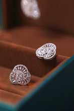 Load image into Gallery viewer, LUOWEND 18K White Gold Real Natural Diamond Earrings&Necklace for Women