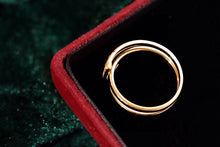 Load image into Gallery viewer, LUOWEND 18K Yellow Gold Real Natural Diamond Ring for Women