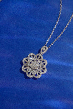 Load image into Gallery viewer, LUOWEND 18K White Gold Real Natural Diamond Necklace for Women