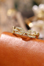 Load image into Gallery viewer, LUOWEND 18K Yellow Gold Real Natural Diamond Ring for Women