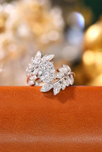 Load image into Gallery viewer, LUOWEND 18K White Gold Real Natural Diamond Ring for Women